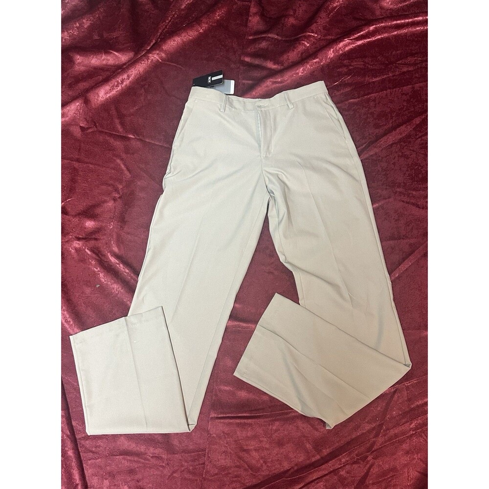 Adidas Golf Light Gray Flat Front Climalite Wicking Chino Pants 32 X 38